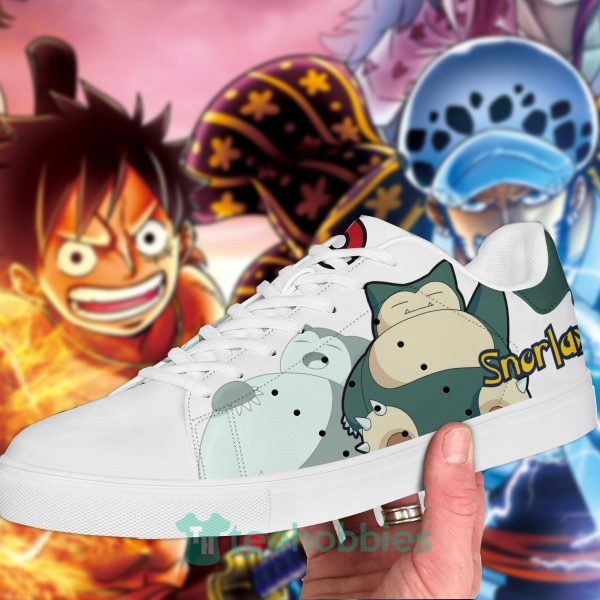 pokemon snorlax custom anime skate shoes for men and women 2 RCWWA 600x600px Pokemon Snorlax Custom Anime Skate Shoes For Men And Women