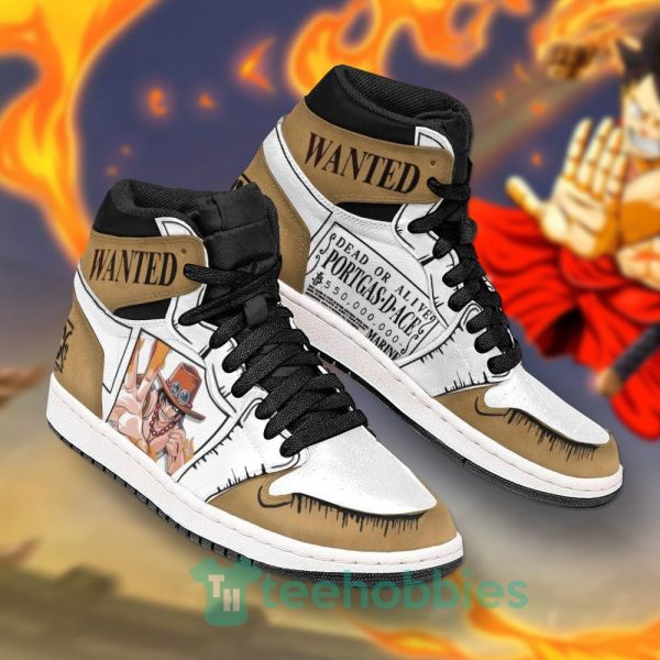 portgas d ace wanted custom one piece air jordan hoghtop shoes 2 C1Tqt 600x600px Portgas D Ace Wanted Custom One Piece Air Jordan Hoghtop Shoes