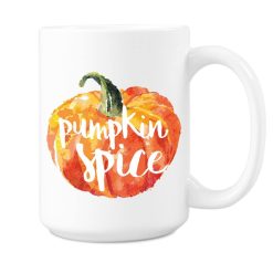 Pumpkin Mug Pumpkin Spice Halloween Coffee Mug - Mug 15oz - White