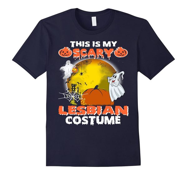 pumpkin this is crazy lesbian costume halloween t shirt unisex t shirt navy 600x561px Pumpkin This Is Crazy Lesbian Costume Halloween T Shirt