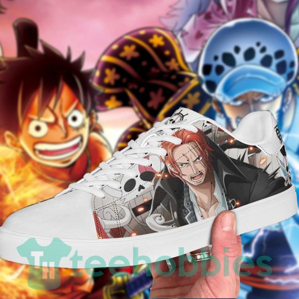red hair shanks one piece fans custom anime skate shoes 2 EXoY3 600x600px Red Hair Shanks One Piece Fans Custom Anime Skate Shoes