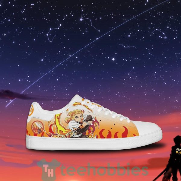 rengoku custom demon slayer anime skate shoes for anime fans 2 JZMrs 600x600px Rengoku Custom Demon Slayer Anime Skate Shoes For Anime Fans