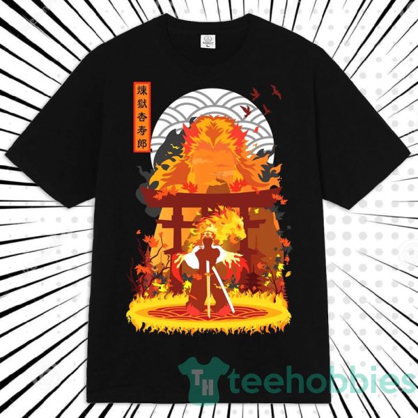 rengoku hashira anime manga unisex t shirt for anime fans 1 54ndM 600x600px Rengoku Hashira Anime Manga Unisex T Shirt For Anime Fans