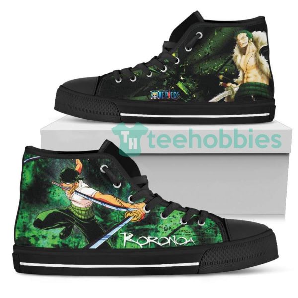 roronoa zoro custom one piece anime fans fans high top shoes 3 LIbsY 600x600px Roronoa Zoro Custom One Piece Anime Fans Fans High Top Shoes