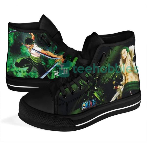 roronoa zoro custom one piece anime fans fans high top shoes 5 XtRxL 600x600px Roronoa Zoro Custom One Piece Anime Fans Fans High Top Shoes