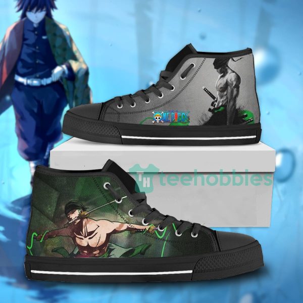 roronoa zoro custom one piece anime fans high top shoes for fans 1 7WaSo 600x600px Roronoa Zoro Custom One Piece Anime Fans High Top Shoes For Fans
