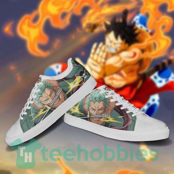 roronoa zoro one piece fans custom anime skate shoes 3 UsmMm 600x600px Roronoa Zoro One Piece Fans Custom Anime Skate Shoes