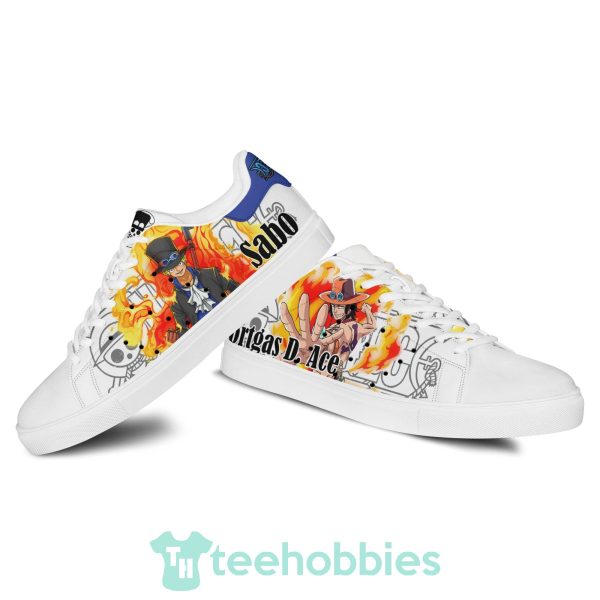 sabo and ace custom anime one piece fans skate shoes 3 VrRol 600x600px Sabo And Ace Custom Anime One Piece Fans Skate Shoes
