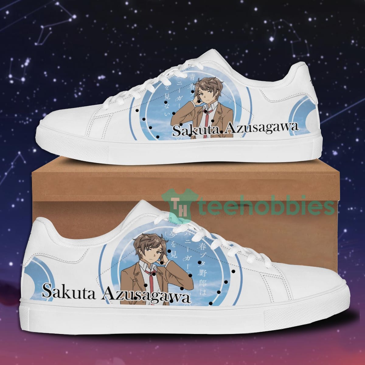 Sakuta Azusagawa Custom Anime Bunny Girl Senpai Skate Shoes For 