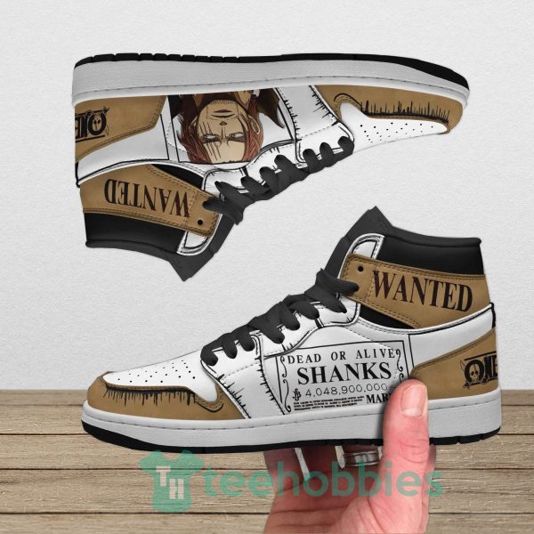 shanks wanted custom one piece air jordan hoghtop shoes 4 xR7NQ 600x600px Shanks Wanted Custom One Piece Air Jordan Hoghtop Shoes
