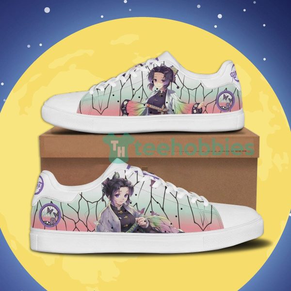 shinobu custom demon slayer anime skate shoes for anime fans 1 oN4kS 600x600px Shinobu Custom Demon Slayer Anime Skate Shoes For Anime Fans