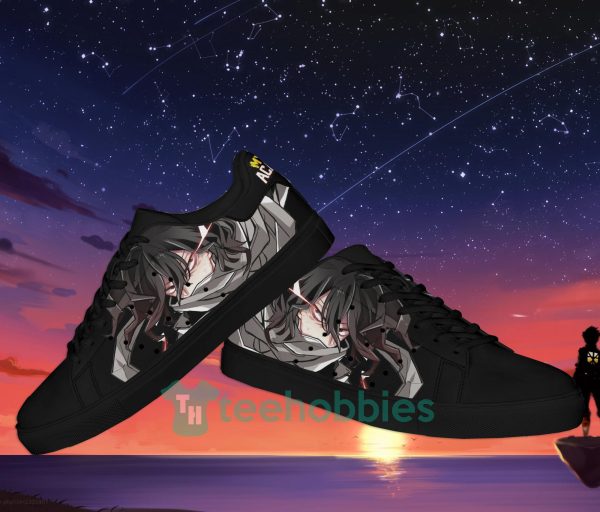 shouta aizawa black mha custom anime skate shoes for men and women 2 BcWsD 600x512px Shouta Aizawa Black MHA Custom Anime Skate Shoes For Men And Women