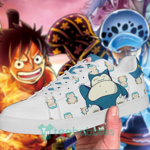 snorlax custom pokemon anime skate shoes for men and women 2 8gDwb 600x600px Snorlax Custom Pokemon Anime Skate Shoes For Men And Women