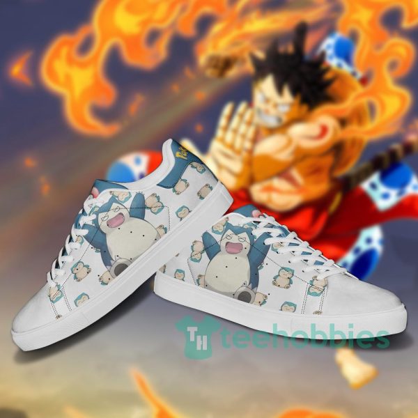 snorlax custom pokemon anime skate shoes for men and women 3 251nD 600x600px Snorlax Custom Pokemon Anime Skate Shoes For Men And Women