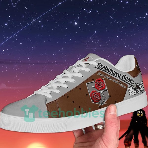 stationary guard attack on titan anime lover skate shoes 2 14axW 600x600px Stationary Guard Attack On Titan Anime Lover Skate Shoes