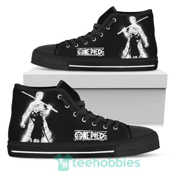 swordsman zoro high top shoes anime custom one piece anime fans 1 tbGUm 600x600px Swordsman Zoro High Top Shoes Anime Custom One Piece Anime Fans