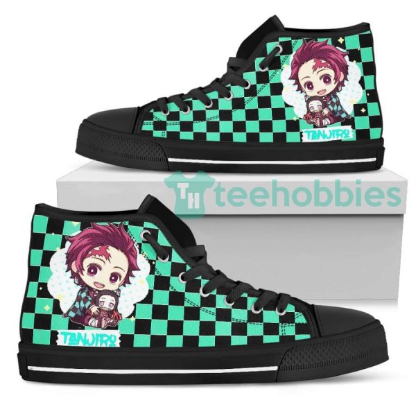 tanjiro custom demon slayer anime anime high top shoes 2 PuDnm 600x600px Tanjiro Custom Demon Slayer Anime Anime High Top Shoes