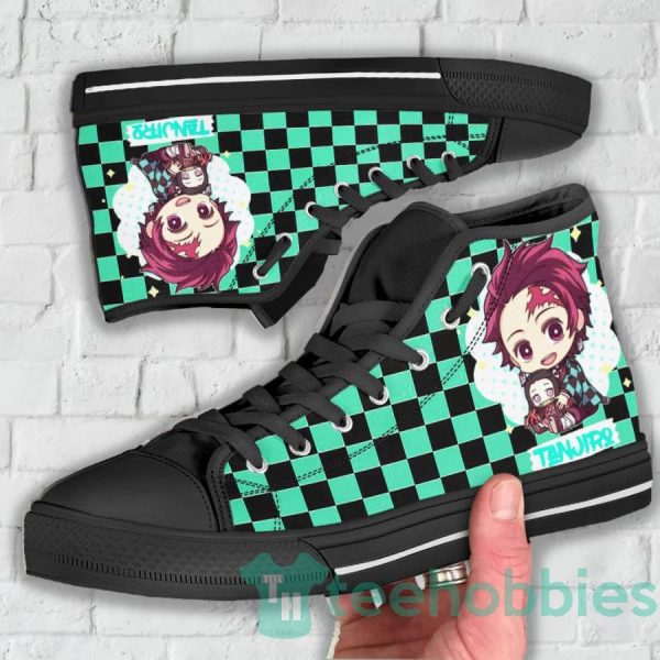 tanjiro custom demon slayer anime anime high top shoes 3 9f805 600x600px Tanjiro Custom Demon Slayer Anime Anime High Top Shoes