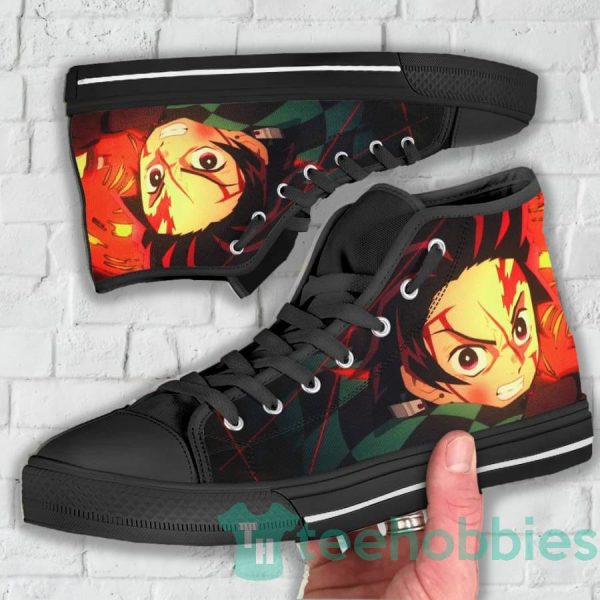 tanjiro custom demon slayer anime high top shoes 3 XKDVm 600x600px Tanjiro Custom Demon Slayer Anime High Top Shoes