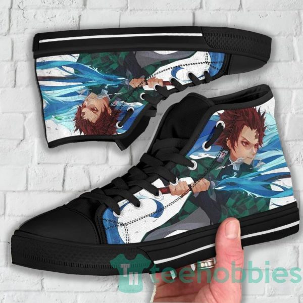 tanjiro kamado fans high top shoes custom demon slayer anime 6 At8C5 600x600px Tanjiro Kamado Fans High Top Shoes Custom Demon Slayer Anime
