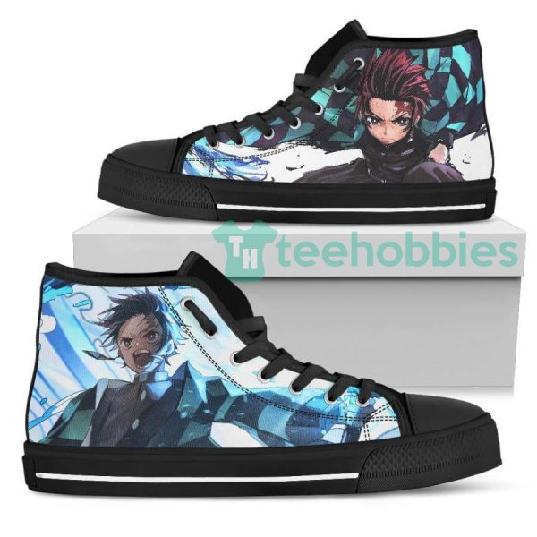tanjiro kamado high top shoes custom demon slayer anime 2 aPNB7 600x600px Tanjiro Kamado High Top Shoes Custom Demon Slayer Anime