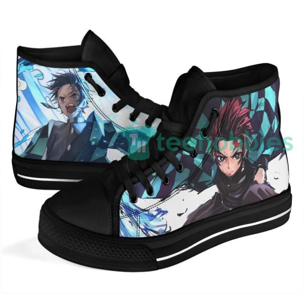 tanjiro kamado high top shoes custom demon slayer anime 4 0XPX8 600x600px Tanjiro Kamado High Top Shoes Custom Demon Slayer Anime