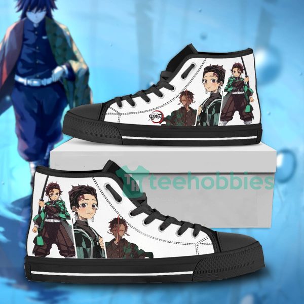 tanjiro kamado high top shoes custom demon slayer anime for fans 1 Z6R7z 600x600px Tanjiro Kamado High Top Shoes Custom Demon Slayer Anime For Fans
