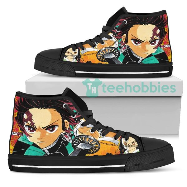 tanjiro kamado high top shoes for custom demon slayer anime 1 gLSzM 600x600px Tanjiro Kamado High Top Shoes For Custom Demon Slayer Anime
