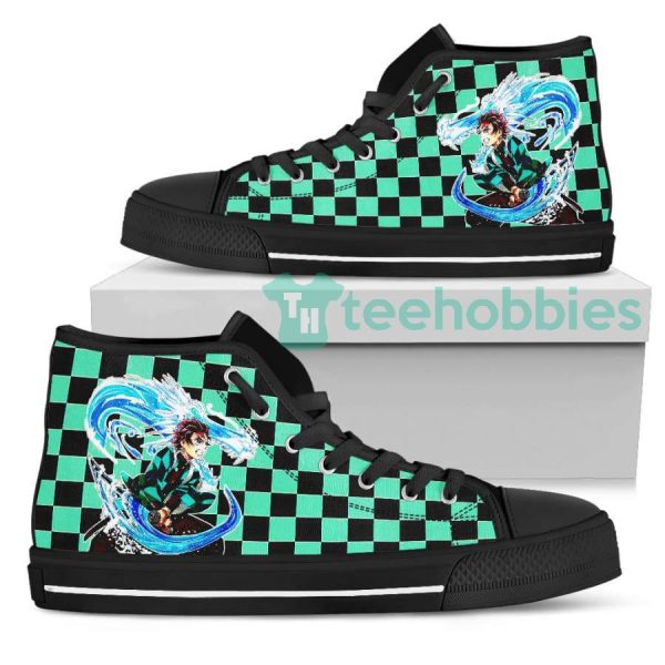 tanjiro shoes custom demon slayer anime high top shoes 2 IUej2 600x600px Tanjiro Shoes Custom Demon Slayer Anime High Top Shoes