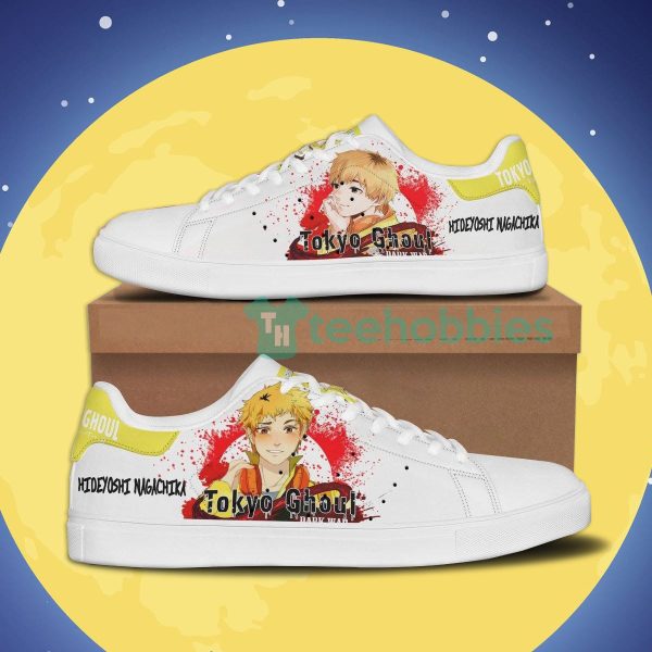 tokyo ghoul hideyoshi nagachika custom anime skate shoes for anime fans 1 QMT3g 600x600px Tokyo Ghoul Hideyoshi Nagachika Custom Anime Skate Shoes For Anime Fans