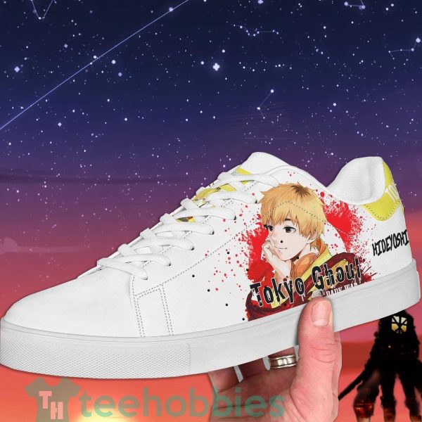 tokyo ghoul hideyoshi nagachika custom anime skate shoes for anime fans 3 5p9rF 600x600px Tokyo Ghoul Hideyoshi Nagachika Custom Anime Skate Shoes For Anime Fans