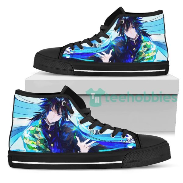 tomioka giyuu custom demon slayer anime blue high top shoes 1 gMzRP 600x600px Tomioka Giyuu Custom Demon Slayer Anime Blue High Top Shoes