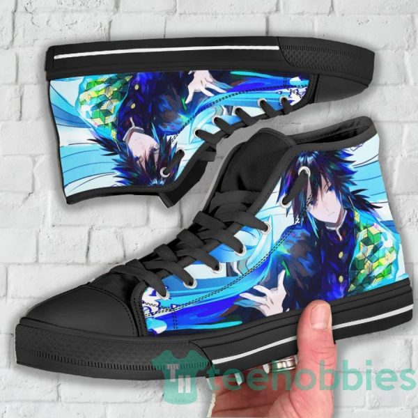 tomioka giyuu custom demon slayer anime blue high top shoes 3 TrQHE 600x600px Tomioka Giyuu Custom Demon Slayer Anime Blue High Top Shoes