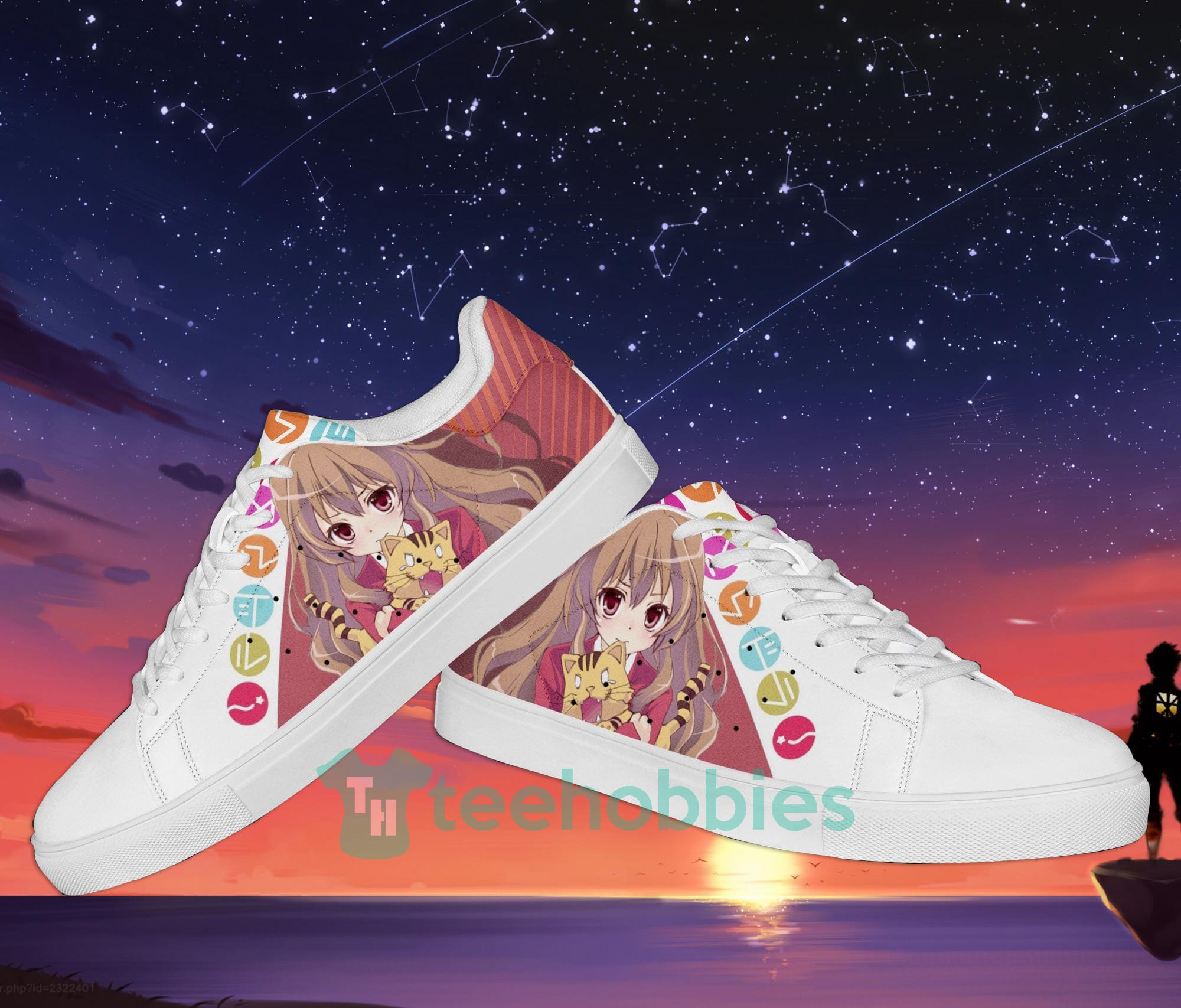 Toradora Taiga Aisaka Custom Anime Skate Shoes For Men And Women