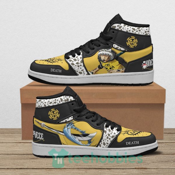 trafalgar law anime custom one piece air jordan hoghtop shoes 1 BS3Nx 600x600px Trafalgar Law Anime Custom One Piece Air Jordan Hoghtop Shoes