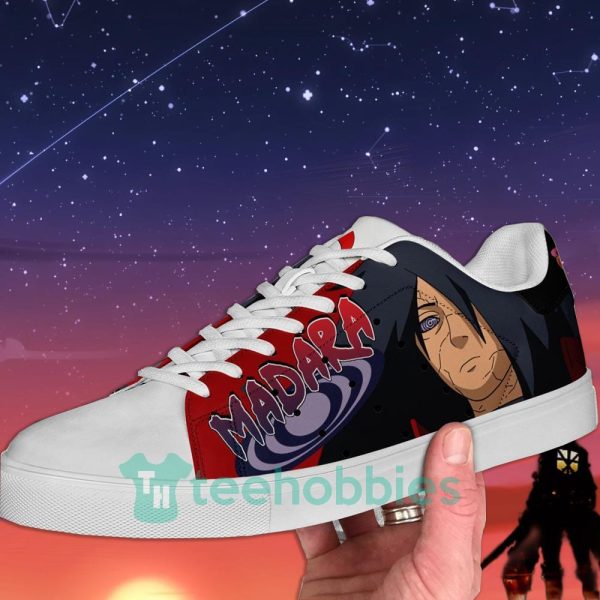 uchiha madara anime custom skate shoes for men and women 2 4VzZs 600x600px Uchiha Madara Anime Custom Skate Shoes For Men And Women