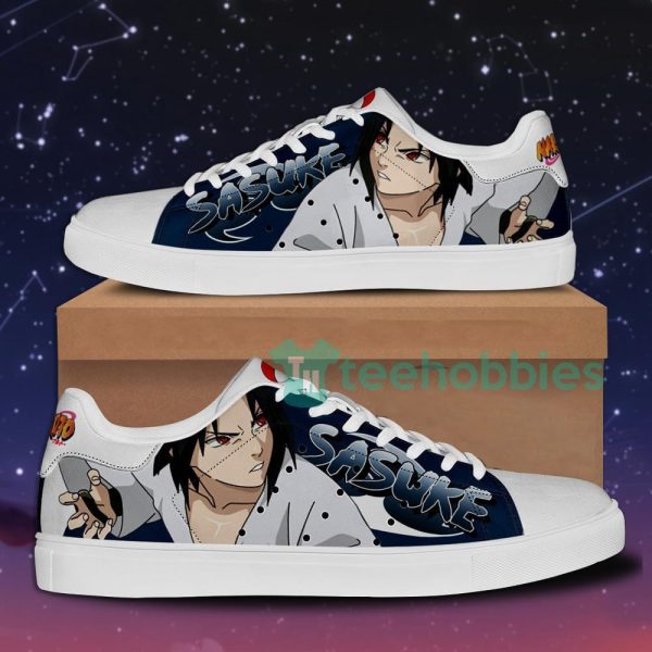 uchiha sasuke anime custom skate shoes for men and women 1 gIsz5 600x600px Uchiha Sasuke Anime Custom Skate Shoes For Men And Women
