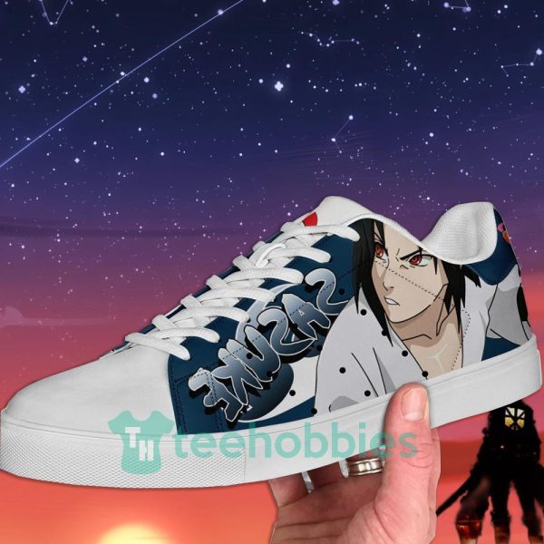 uchiha sasuke anime custom skate shoes for men and women 2 VJfN1 600x600px Uchiha Sasuke Anime Custom Skate Shoes For Men And Women