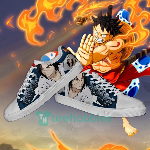 uchiha sasuke anime custom skate shoes for men and women 4 3ol64 600x600px Uchiha Sasuke Anime Custom Skate Shoes For Men And Women