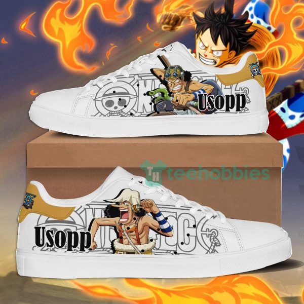 usopp custom anime one piece fans skate shoes 1 6S16k 600x600px Usopp Custom Anime One Piece Fans Skate Shoes