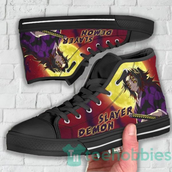 yoriichi custom demon slayer anime high top shoes 3 ryCp0 600x600px Yoriichi Custom Demon Slayer Anime High Top Shoes