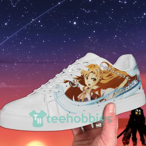 yuuki asuna sword art online anime skate shoes for men and women 2 btka8 600x600px Yuuki Asuna Sword Art Online Anime Skate Shoes For Men And Women