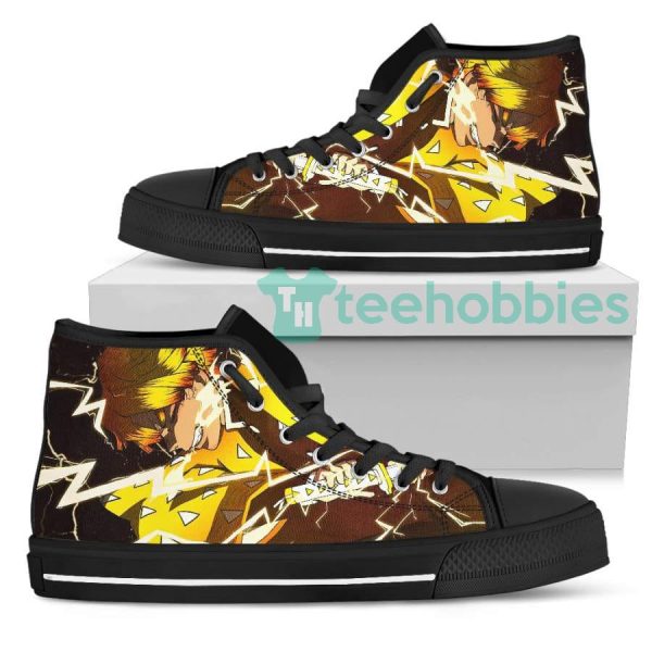 zenitsu agatsuma custom demon slayer anime best gift high top shoes 2 GPx1q 600x600px Zenitsu Agatsuma Custom Demon Slayer Anime Best Gift High Top Shoes