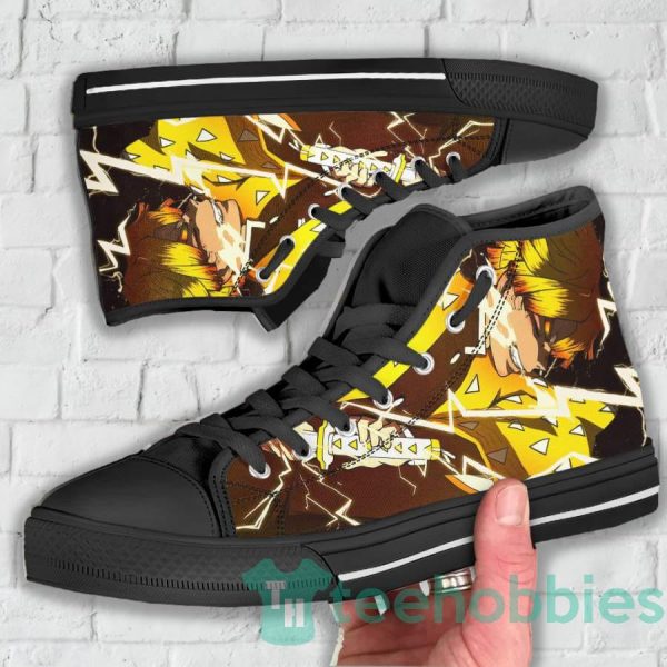 zenitsu agatsuma custom demon slayer anime best gift high top shoes 3 AvmNf 600x600px Zenitsu Agatsuma Custom Demon Slayer Anime Best Gift High Top Shoes