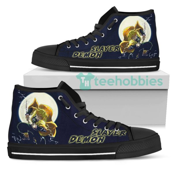 zenitsu custom demon slayer anime anime high top shoes 1 yp82t 600x600px Zenitsu Custom Demon Slayer Anime Anime High Top Shoes