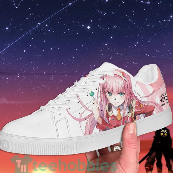 zero two custom darling in the franxx anime skate shoes for anime fans 2 GrE20 600x600px Zero Two Custom Darling in the Franxx Anime Skate Shoes For Anime Fans