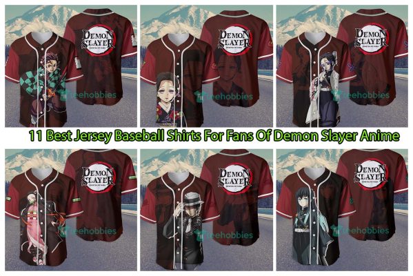11 Best Jersey Baseball Shirts For Fans Of Demon Slayer Anime