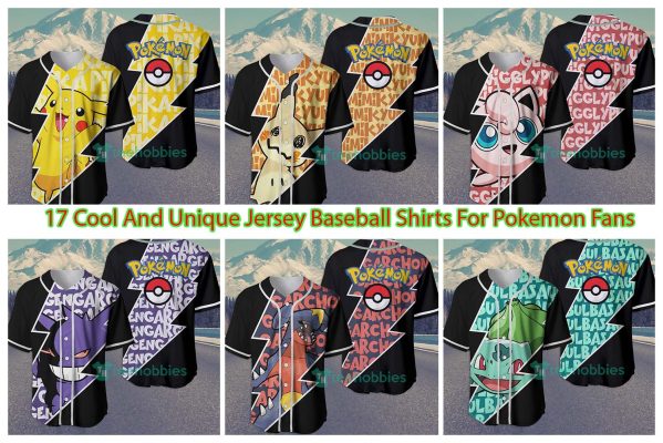 17 Cool And Unique Jersey Baseball Shirts For Pokemon Fans