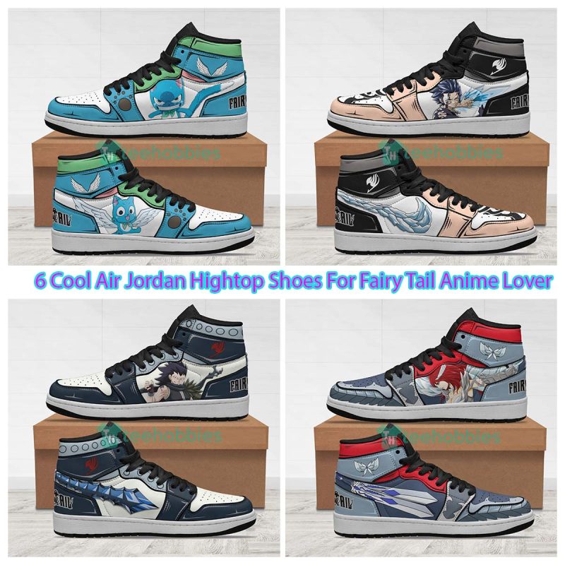5 Cool Air Jordan Hightop Shoes For Fairy Tail Anime Lover