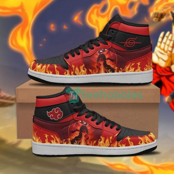 akatsuki itachi shoes custom katon goukakyu no jutsu air jordan hightop shoes 1 zkSiH 600x600px Akatsuki Itachi Shoes Custom Katon Goukakyu No Jutsu Air Jordan Hightop Shoes